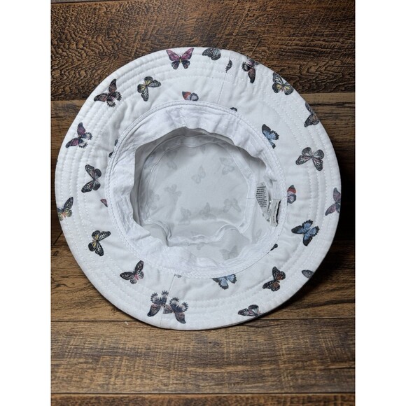 American Eagle Butterfly Print Bucket Hat White, One Size - Picture 5 of 6